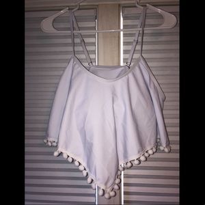 Mycoco White Bikini Top (NWT)